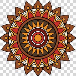 Bold African Mandala Design Showcasing Vibrant Colors